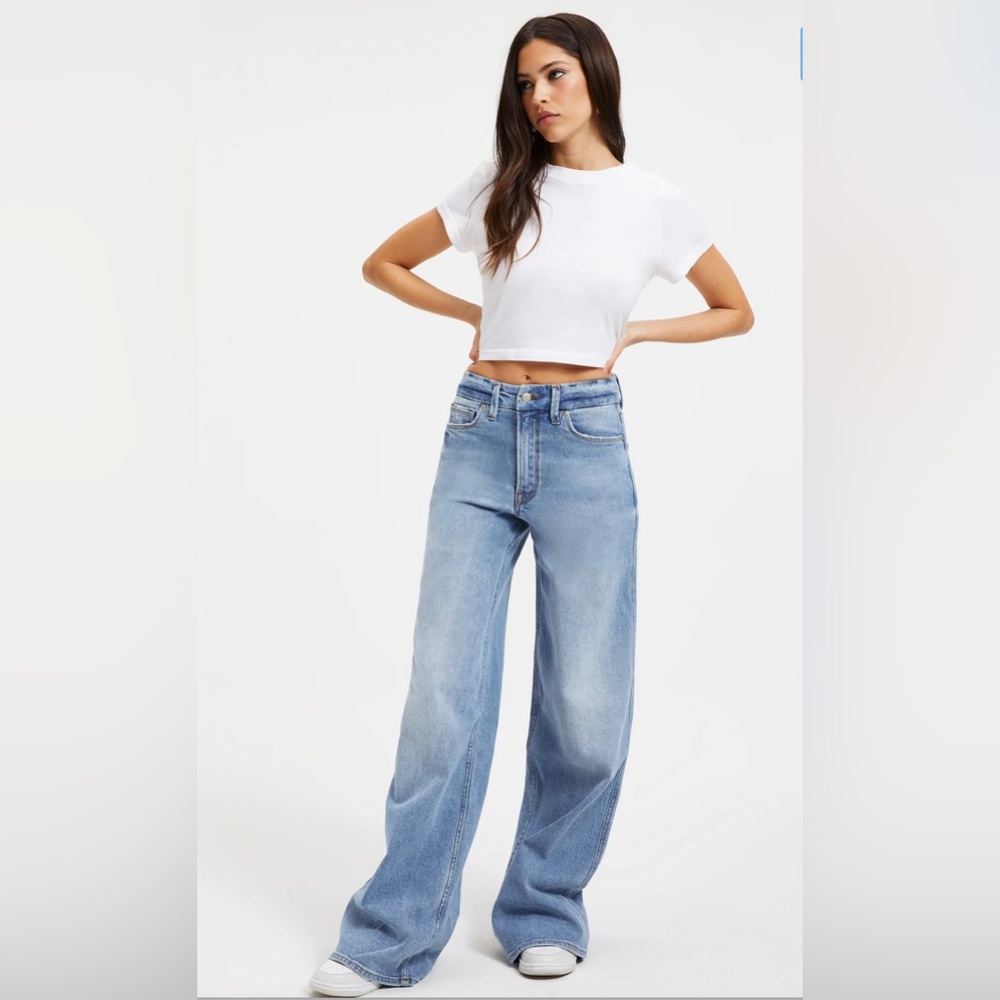 Good American Good Skate wide leg Jeans 00
